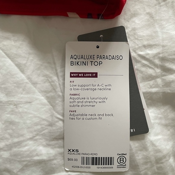 NWT Athleta Aqualuxe Paradaiso Bikini Halter Top - Picture 6 of 6